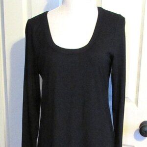 Women's RED 23 Black Rayon & Spandex Dress Lined Scoop Neck  Size M